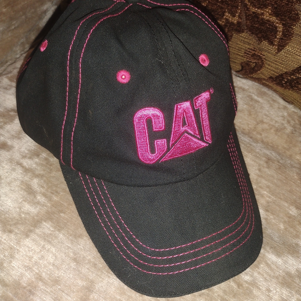 Cat Caterpillar Black and Pink Women's Hat